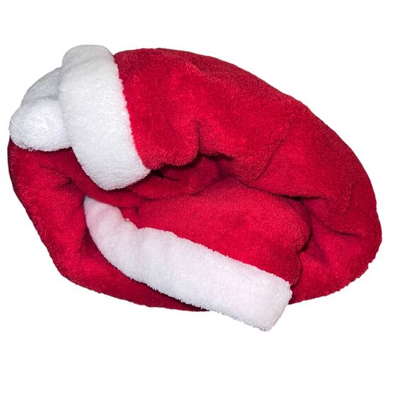 Tiddliwinks 40 in X 30 in Candy Cane Red White Fleece Child Infant Blanket NEW - Picture 3 of 7